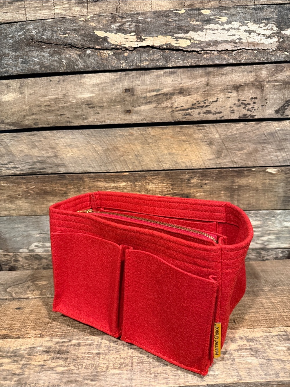 💰BOGO FREE Red Felt Bag Purse Tote Organizer